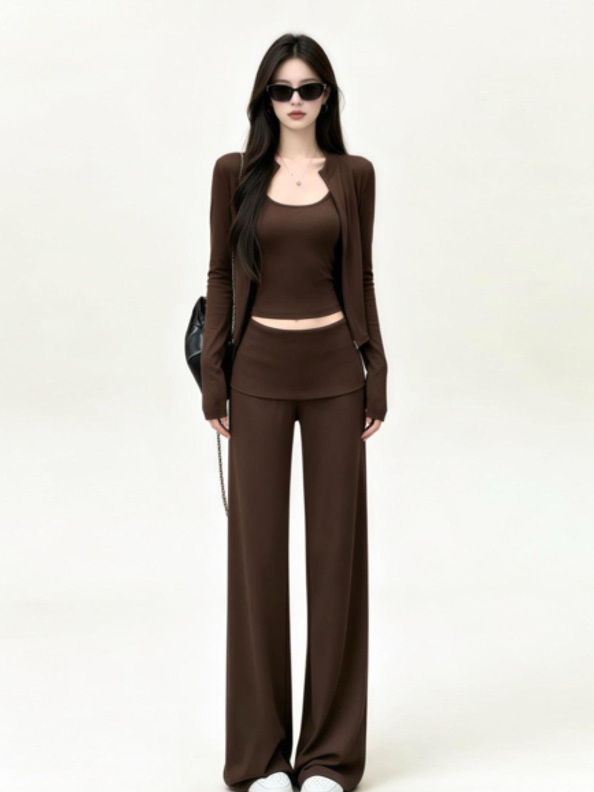 Korean-style Sexy Casual Sportswear Set