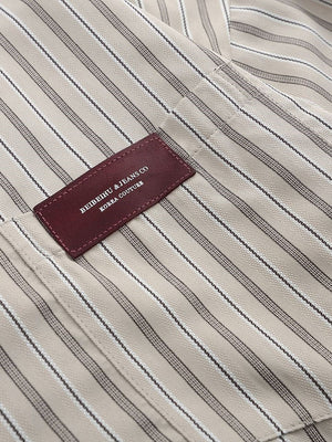 Liber Autumn Neutral wear Pocket decoration Stripes Shirts