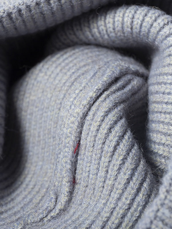 XL Slouchy Beanie, Thick Knit Winter Hat for Large Heads, Extra Warm Skull Cap, One Size