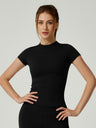 Quick-drying Crew Neck Exercise And Fitness Yoga Short-sleeved T-shirt