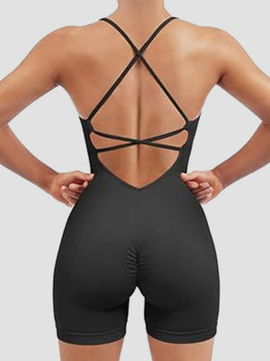 Seamless Quick-drying Beautiful Back And Lifted Buttocks Exercise And Fitness Yoga Jumpsuits&Bodysuits