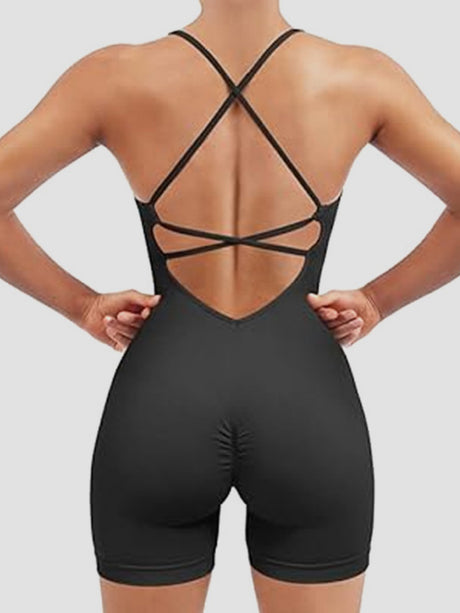 Seamless Quick-drying Beautiful Back And Lifted Buttocks Exercise And Fitness Yoga Jumpsuits&Bodysuits