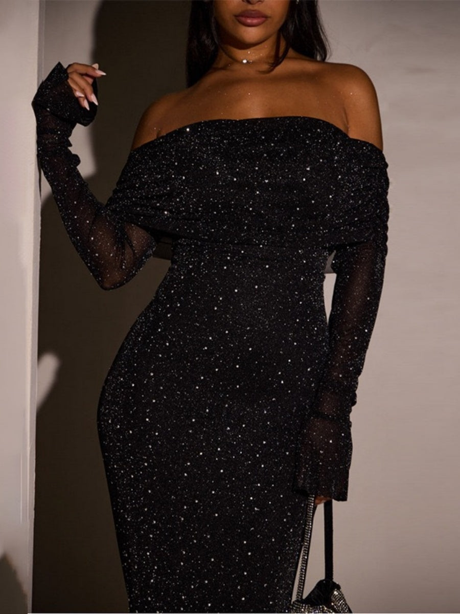 Liber Autumn Women's Sequins Maxi Dresses