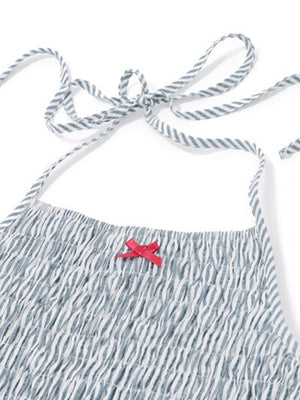 Robes courtes et mini à bretelles et nœud papillon