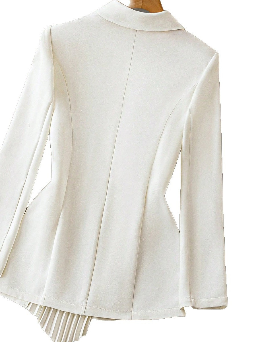 Slim Fit And Refined Tailoring Irregular Designer Blazer