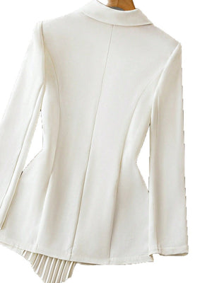 Slim Fit And Refined Tailoring Irregular Designer Blazer