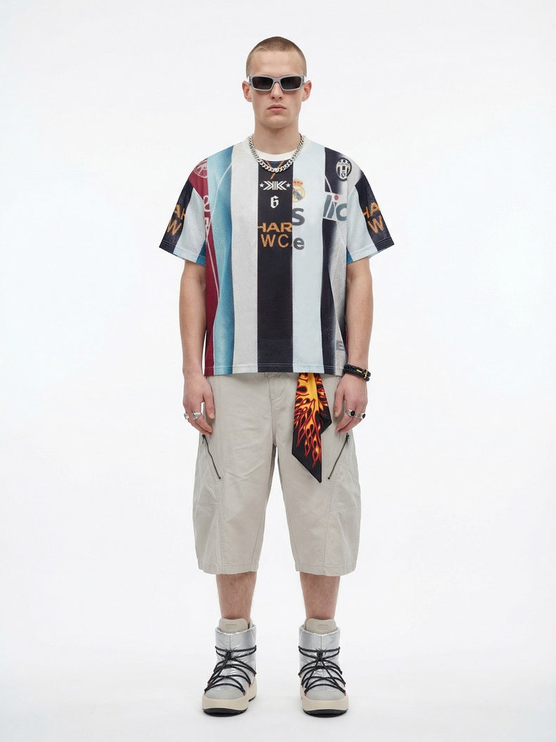 Patchwork Jersey Retro T-shirts