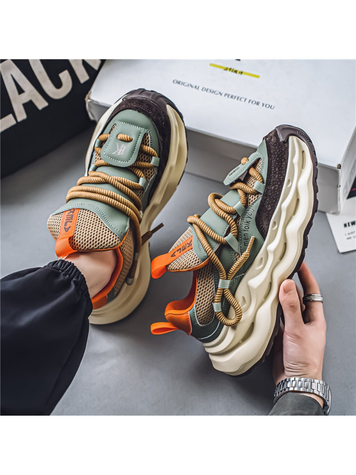 Liber Four Seasons Thick-soled Men's Casual Sports Shoes