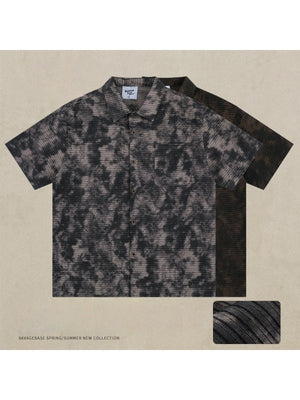 Liber Summer Men's Pocket decoration Camouflage Shirts