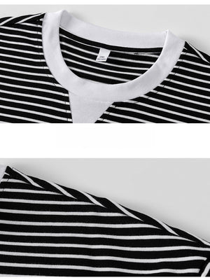 Layered-look Stripes T-shirts