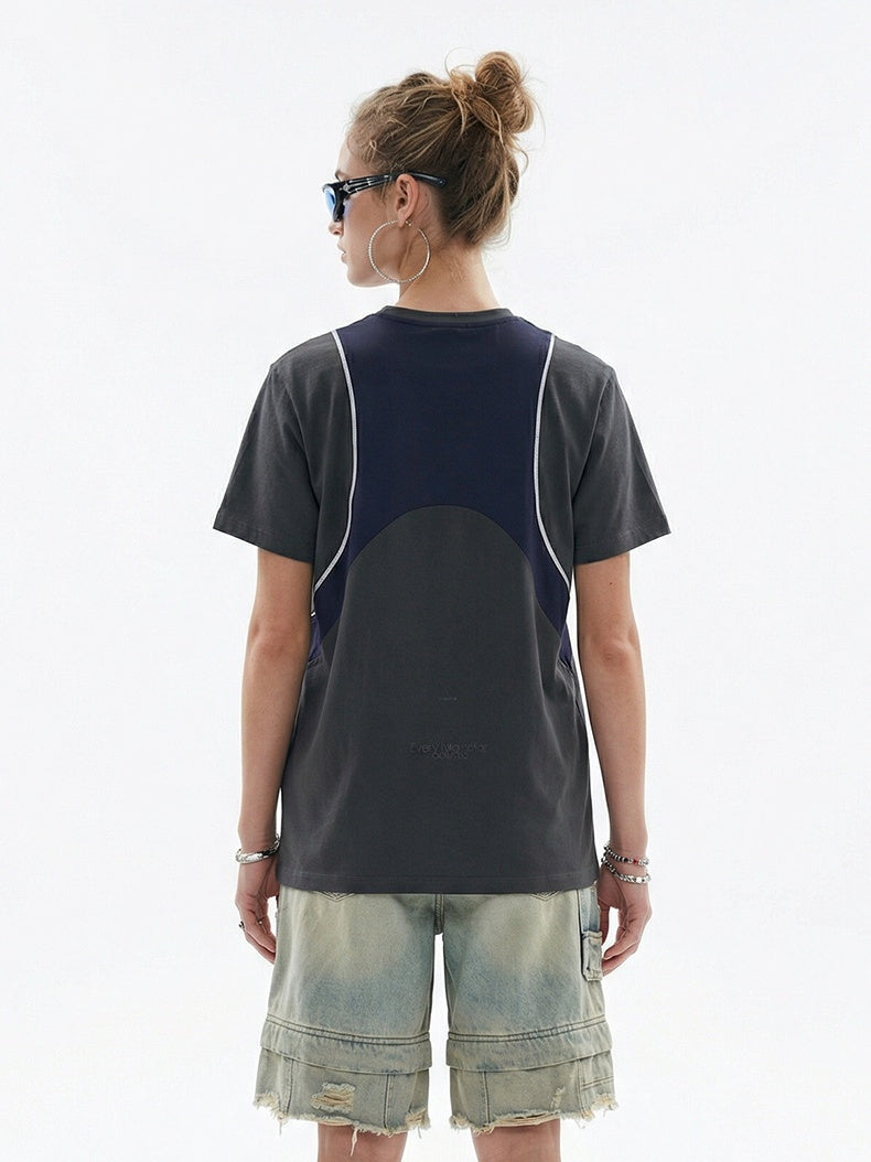 Color-blocked Patchwork Quick-drying T-shirts