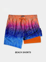 Double Layer Printed Quick-drying Water-repellent Beach Shorts