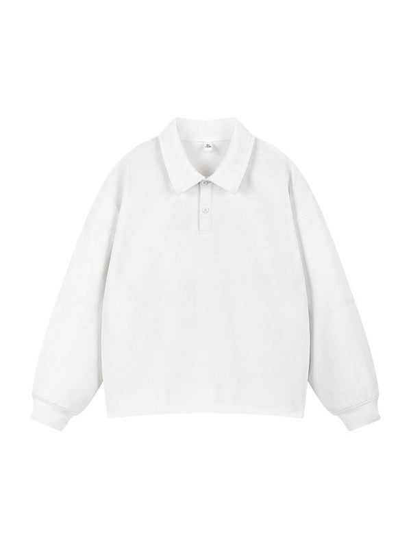 Solid Color Lapel Simplicity Polo