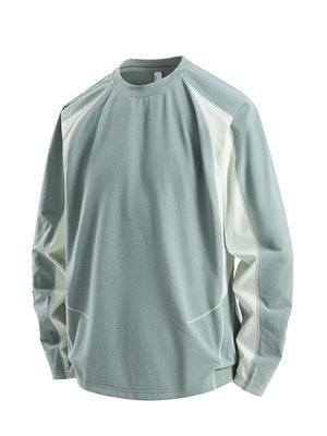 Quick-drying Sunscreen Loose-fit Color-blocked T-shirts