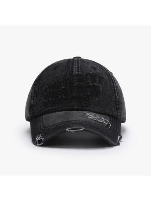 Letter Embroidery Washed Baseball Caps