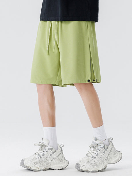 Side Slit Printed Five Points Shorts