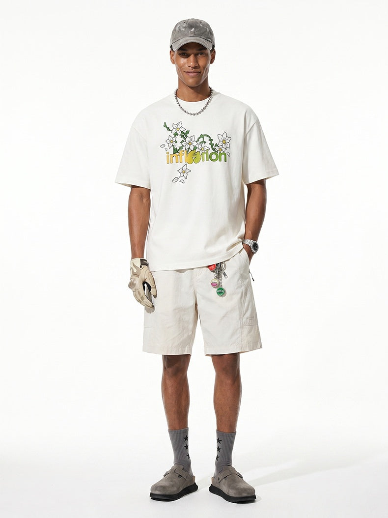 Floral Loose-fit T-shirts