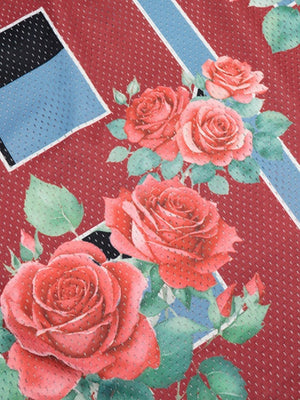 T-shirts en maille patchwork imprimés numériquement rose