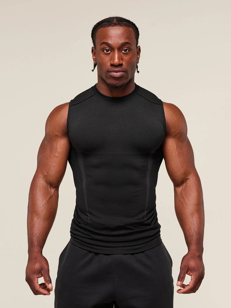 GYMSHARK Fitness Stretch Breathable Tight Tank Tops