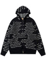 Letter Print Hooded Cardigans