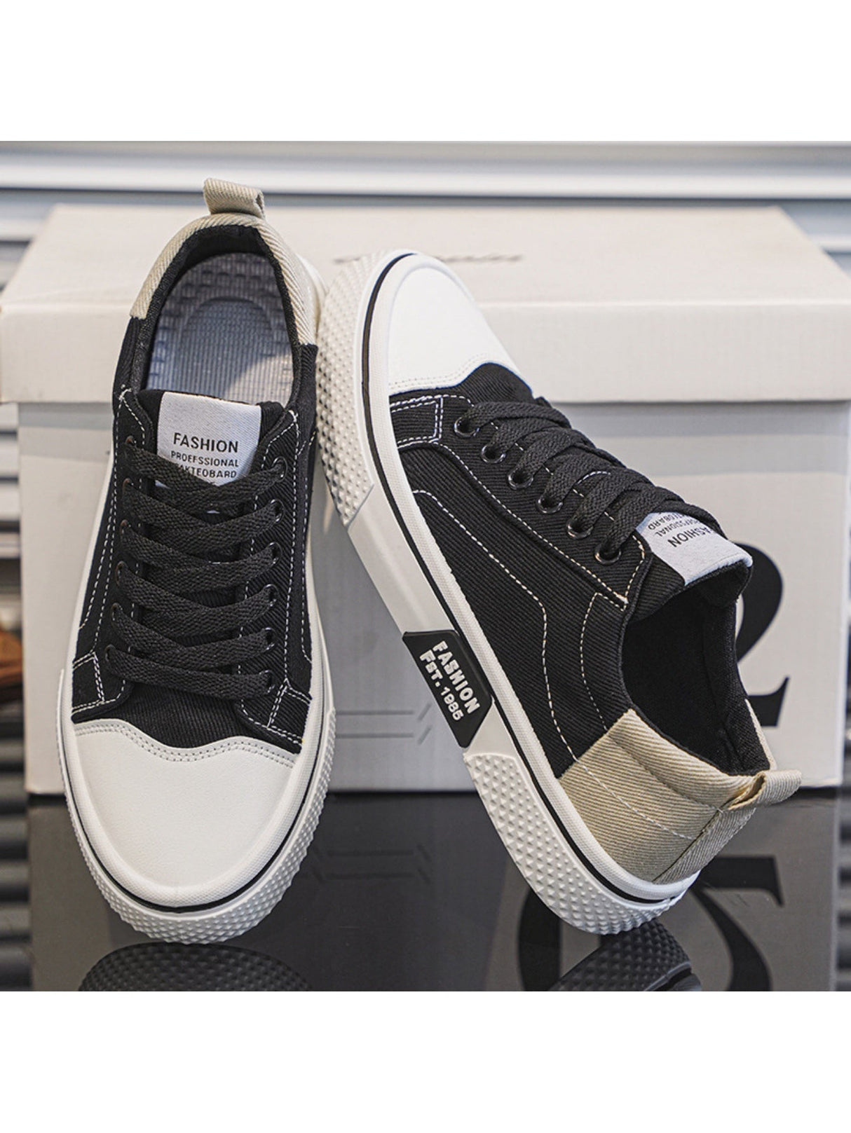 Liber Four Seasons Colorblock Canvas Men's Casual Sports Shoes