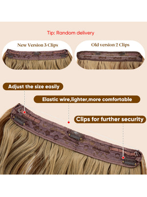 One-piece Hair Extension For Long, Wavy, Voluminous Hair