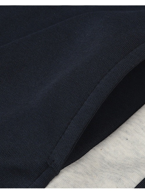 Splicing Embroidery No. 3 Sports Wind Loose Hoodies