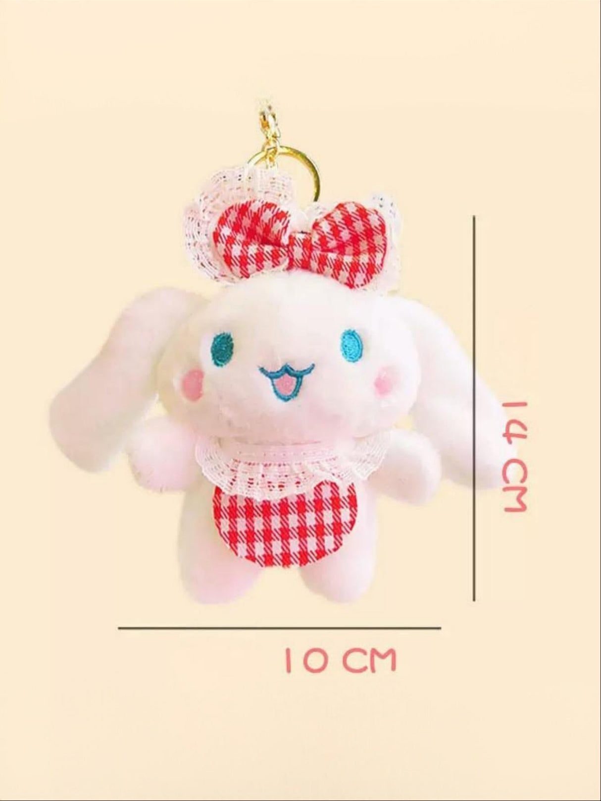 Plüschhasen-Schlüsselanhänger