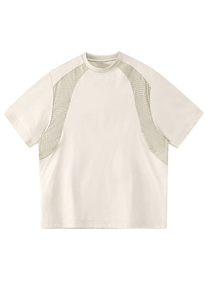 Color-blocked Patchwork Breathable Loose-fit Quick-drying T-shirts