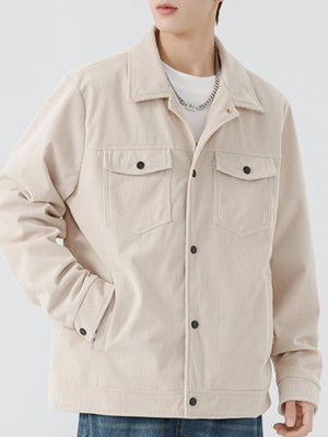 Veste de survêtement en velours côtelé