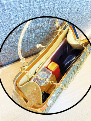 Liber Four Seasons ACC Sequin Diamond Box Bag