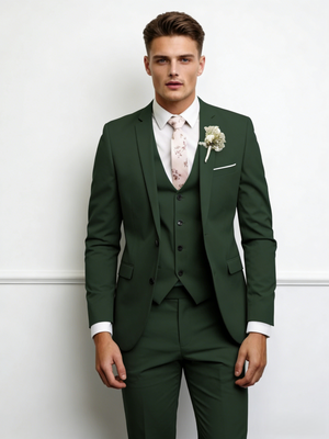 Slim-fit Wedding Suit 3-piece Sets Set