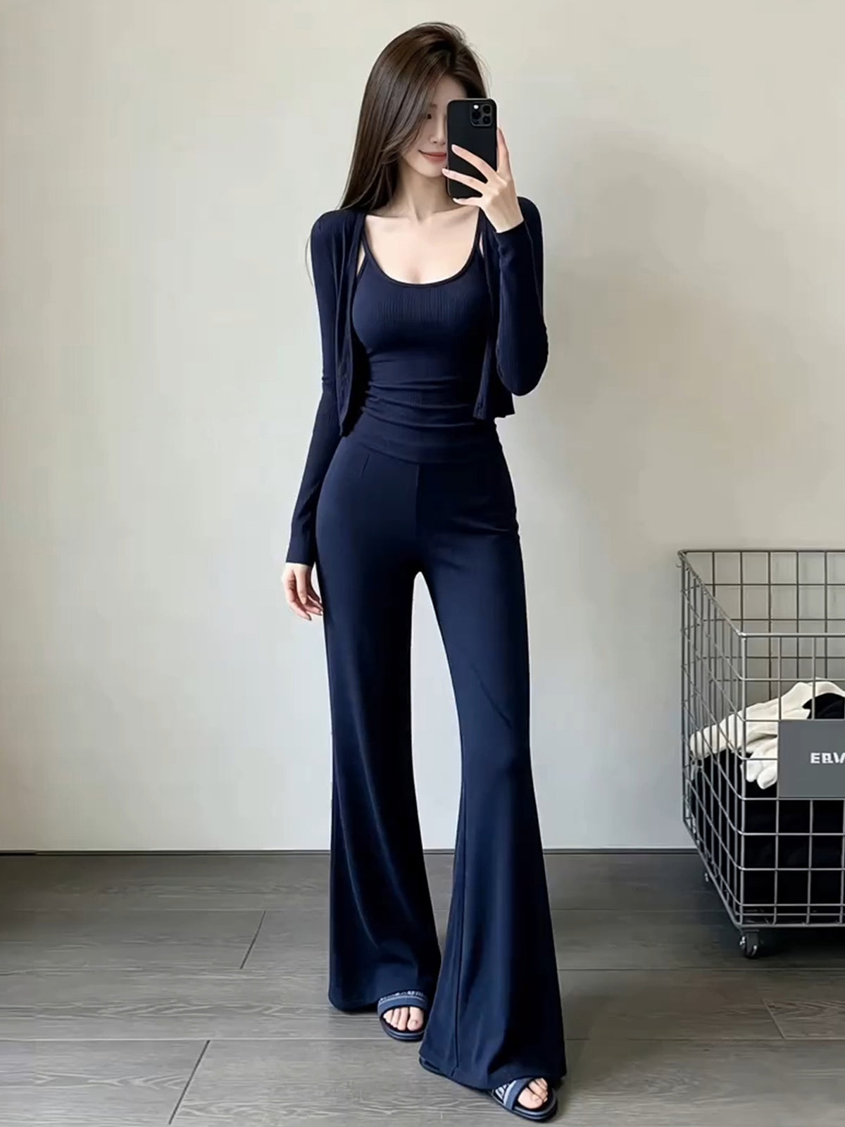 Korean Style Elegant Waist-cinching Suit