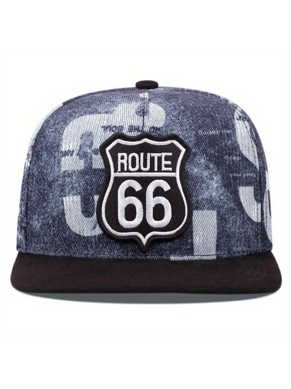 Embroidery Number Hip Hop Shade Flat-brimmed Hat Baseball Caps