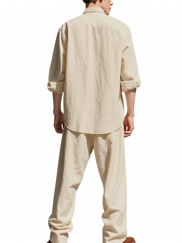 Flax Leisure Loose-fit Breathable Beach Set 2-piece Sets