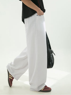 Retro Color-blocked Loose-fit Straight-fit Jeans