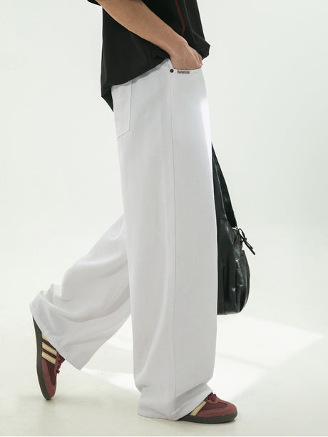 Retro Color-blocked Loose-fit Straight-fit Jeans