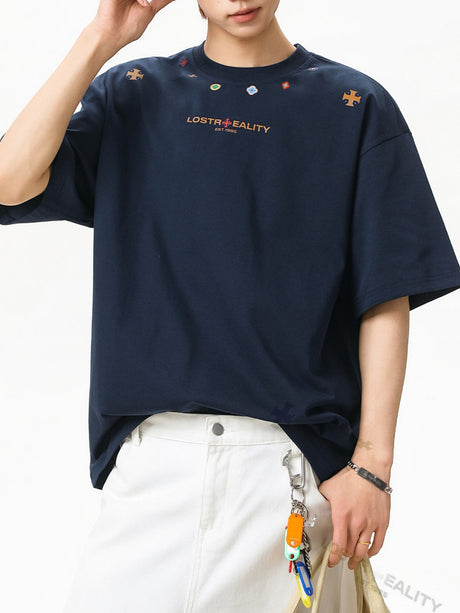 Ethnic Style Color Printed T-shirts