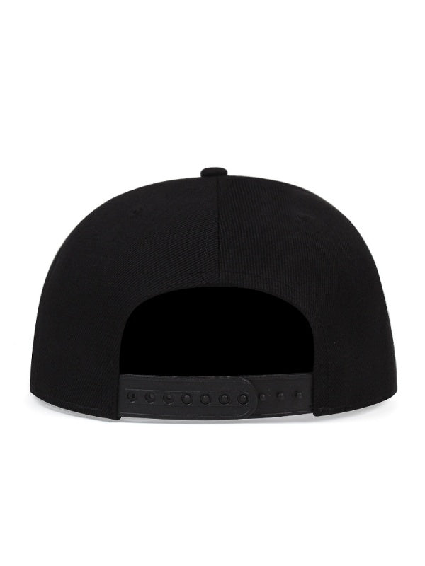 Hip Hop Embroidery Letter Street Dance Flat-brimmed Hat Baseball Caps