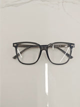 Lunettes semi-transparentes de couleur unie