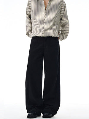 Liber Autumn Men's Pocket decoration Solid Color Pants