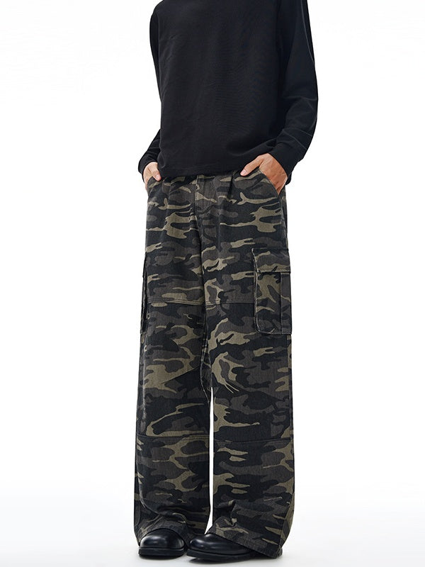 Liber Autumn Neutral wear Printed Camouflage Pants