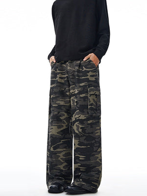 Liber Autumn Neutral wear Printed Camouflage Pants
