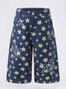 Full Print Star Loose-fit Wide Leg Work Clothes Five Points Shorts