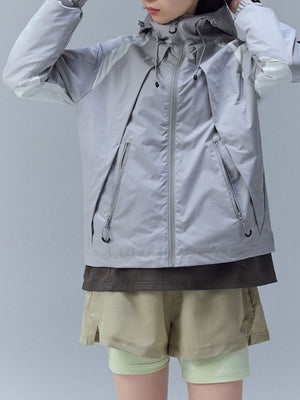 Water-repellent Patchwork Windbreakers