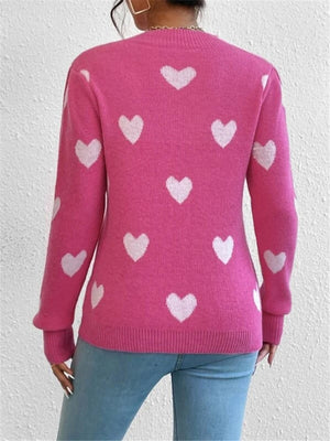 Love Contrasting Colors Crew Neck Sweaters