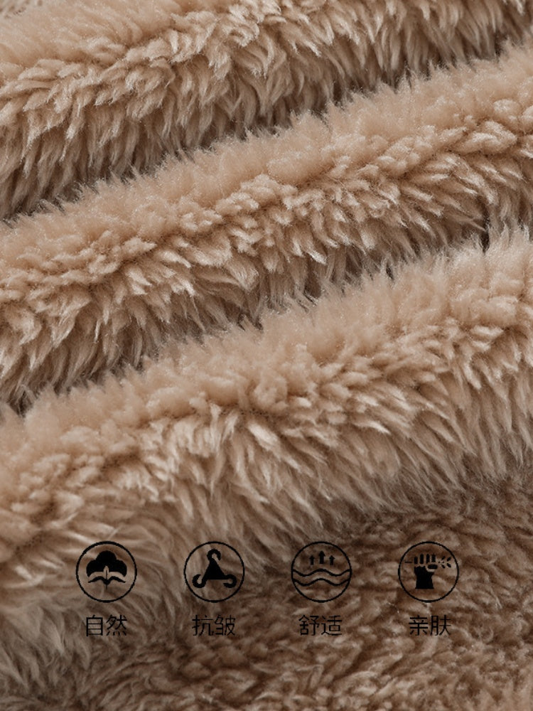 Arctic Velvet Leisure Sports Outdoor Hooded Thickening Coat