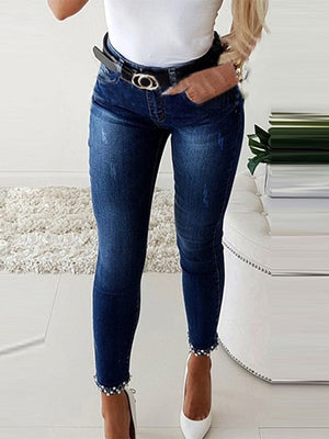 Liber Autumn Women's Beading Jeans