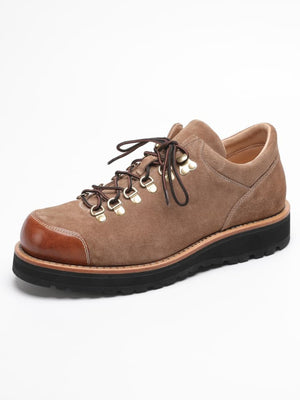 AKAIFUxUGLYBROS Collaboration Low-top Genuine Leather Goodyear V-sole Outdoor Workwear Derby Boots, Unisex.