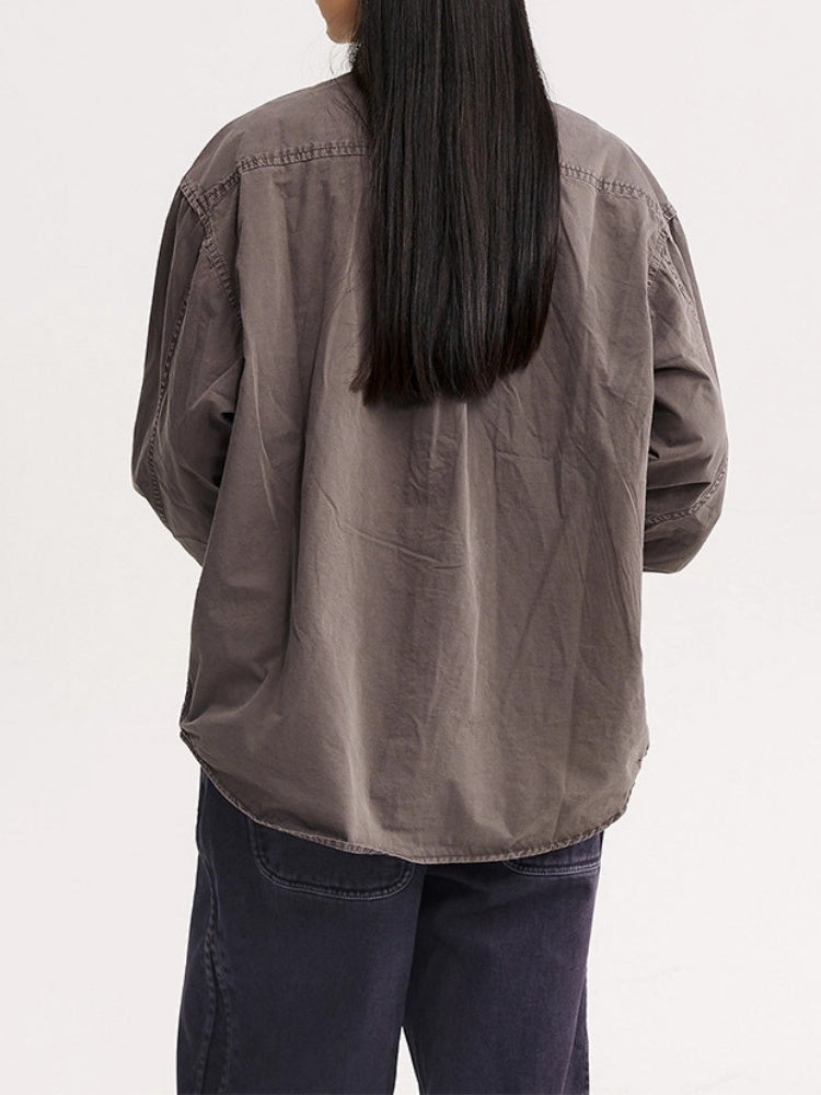 Vintage Washed Loose-Fit Shirt